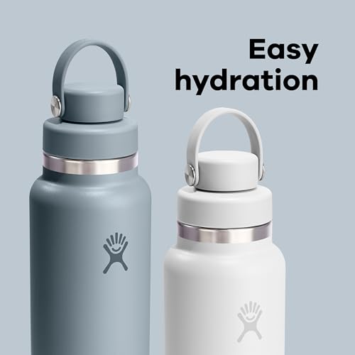 Image of Hydro Flask Water Bottle - Insulated Stainless Steel - Wide Mouth Flex Chug Lid, Non Spill, Leakproof in 32 Oz Mermaid Green