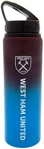 West Ham United Utd Fc Aluminium Sports Water Drinks Bottle Fade Design XL