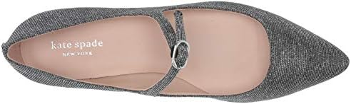 Kate Spade New York Women's Mallory Maryjane Flats Mary Jane, Smoke, 6.5 M US | Image 4
