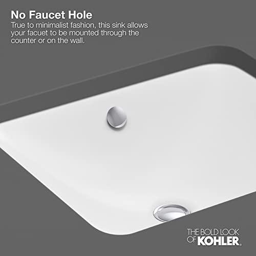 Kohler 8188-0 Vitreous China 11 Inch X 11 Inch Undermount Square Bathroom Sink thumb #7
