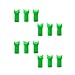 Smsyhgh Plastic Arrow Nocks Archery Half Moon Arrow Nocks Crossbow Arrow Nocks Hunting Arrow Tails for ID 7.6mm Crossbow Arrow Shaft (Green)
