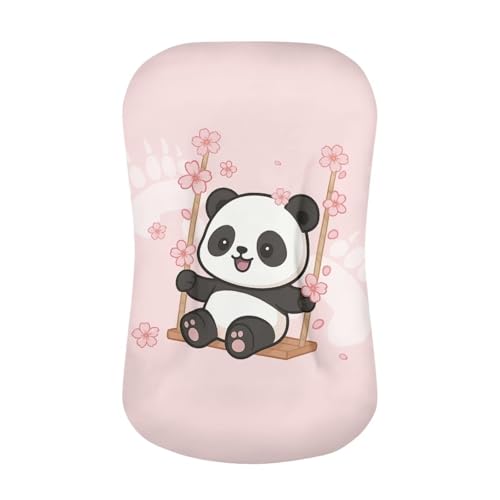 Image of ZOUTAIRONG Cherry Blossom Panda Bassinet Sheet Set Compatible with Mika Micky, Baby Delight, Dream On Me Bassinet Mattress for Baby Boys Girls