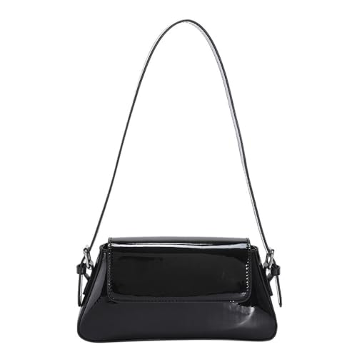 YingStar Bolsos Pequeños Mujer Piel Bolso de Hombro Verano 2024 Bolso Bandolera Pequeña Bolsa Mujer Cuero Bolso Movil Y2k Bolso de Mano Negro Bolso Para Fiesta Ceremonia Boda Moda Trabajo