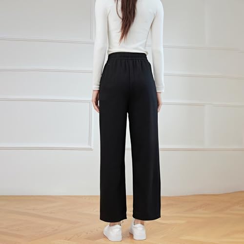 Running sheep 裏起毛 ワイドパンツ レディース ロングパンツ の商品画像 1