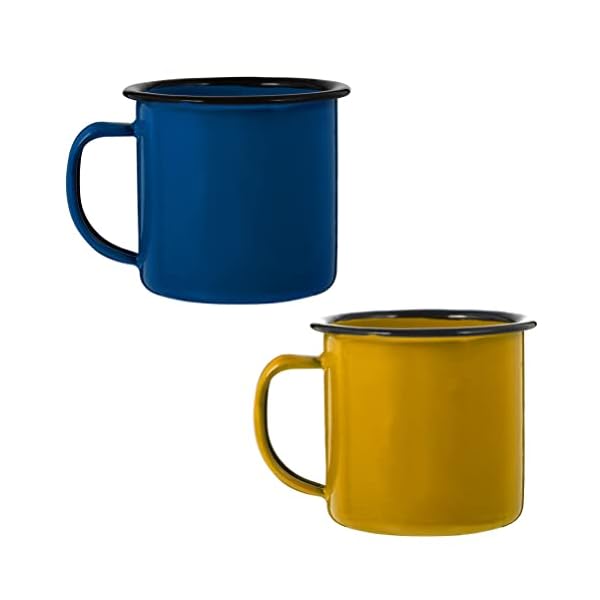 BESTonZON 2 Unids Camping Taza de Café Tazas Vino Tazas Pequeñas Pequeñas Tazas Vajas de Vajilla Camping Plano Taza de…