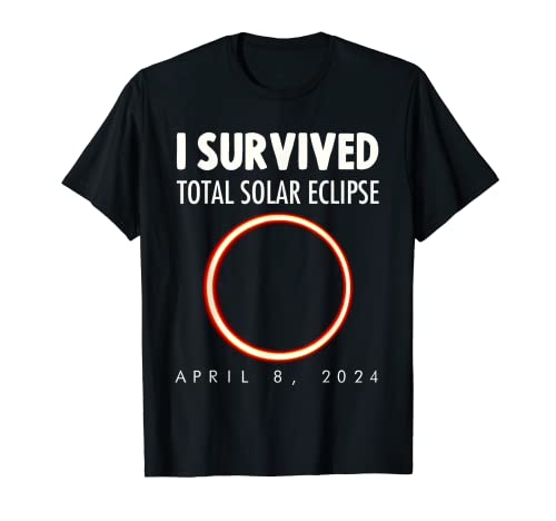 I Survived Total Solar Eclipse 2024, April 8, 2024 Eclipse Maglietta