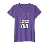 Inspirational Quote T-Shirt: Footsteps in The Sand T-Shirt, Women, Purple Heather, 3X-Large