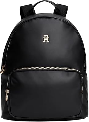 Tommy Hilfiger Donna Zaino Popette Soft Dome con Logo, Nero (Black), Taglia Unica