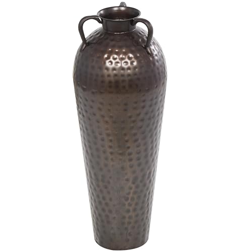 Deco 79 Metal Decorative Vase Tall Floor Mediterranean Style Centerpiece