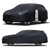 SUV Car Cover Waterproof All Weather for Automobiles, Size S3 Universal Fit for Toyota Highlander, Honda Pilot, Nissan Pathfinder, BMW X5/X6, Ford Explorer/Flex, Infiniti FX35 etc. (191-200 inch) v