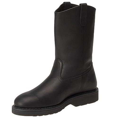10-1/2" Work Wellington Men's Boot, 11 4E US, Black4