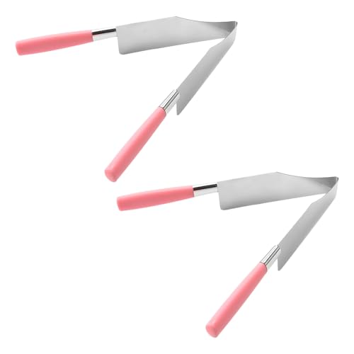 VANZACK Lot de 2 Pinces à Gâteau en Acier Inoxydable Coupe-Gâteau Créatif pour Service de Dessert Ustensiles Pâtisserie Pratiques et Résistants Accessoires la Cuisine Couleur Aléatoire