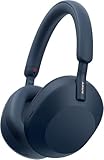 Sony WH-1000XM5 Hard Case Premium Noise Cancelling Wireless Over-Ear Headphones, Bluetooth, Clear Call Quality, Hi-Res Audio, Up to 30hr Battery Life, Includes Hard Case, iOS & Android - Midnight Blue