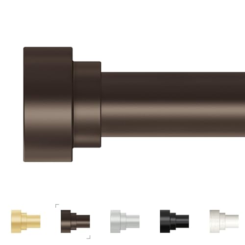 Extra Long Curtain Rods 120 to 170 Inch(10-14ft),1Inch Bronze Adjustable Extra Long Curtain Rod,Heavy Duty Decorative Window Curtains Rod for Bedroom by hei! dear - Used condition - US$33.36