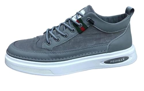 Men's Lace-up Loafers Casual Breathable Lightweight Outdoor Walking Shoes Soft Low Top Sneaker Slip On Skateboard Shoes for Men