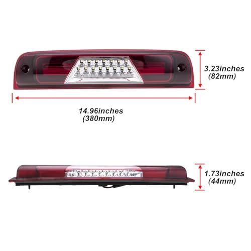Troisième feu de freinage arrière compatible Ram 3500 4500 feu stop de rechange
