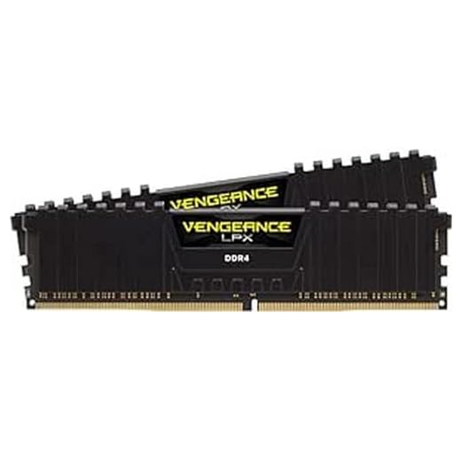 Corsair VENGEANCE LPX DDR4 RAM 32GB (2x16GB) 3200MHz CL16 Intel XMP 2.0 Memória de computador - Preto (CMK32GX4M2E3200C16)