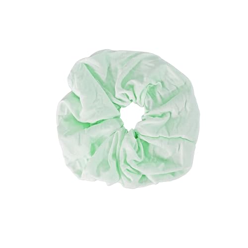 Jumbo Cotton Scrunchie Hair Tie (Pale Green)