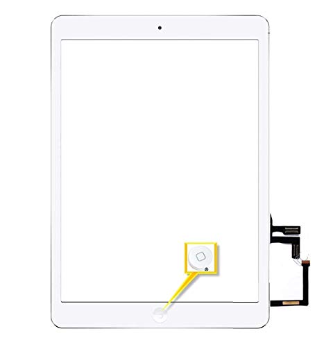 Vitre tactile de remplacement iPad Air 5 Blanc avec bouton Home et kit outils complet