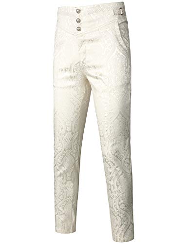 Image of VATPAVE Mens Gothic Pants Cosplay Costume Trousers Steampunk Victorian Pants