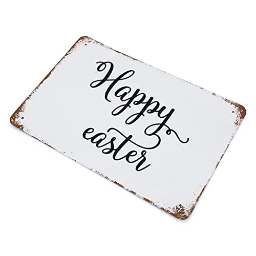 Panneau rétro Happy Easter aluminium抗不褪色, résout vos problèmes de décoration extérieure - 3