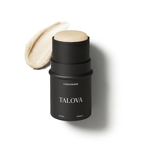 TALOVA - Grass-Fed Tallow Lip Balm, Lip Sleeping Mask, Overnight Moisturizer, Natural & Clean Moisturizing Lip Balm Vitamins A, D, E, & K, Nourishes and Smooths Dry & Chapped Lip (Citrus)