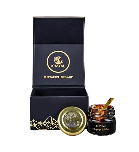Image of Khayal Suryatapi Shilajit /Shilajeet - 15gm | 500mg / Serving|Pure Himalayan Resin | Boosts Energy, Immunity & Holistic Wellness | For Men and Women||Pack of 1