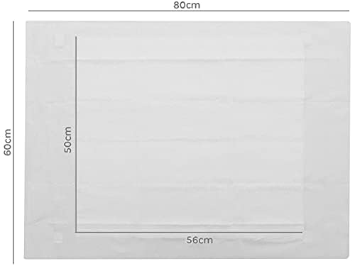 Tapete Higiênico Descartável para Cães, Collie, 30 unidades, Branco, Tamanho total 60cm X 80cm, Tama