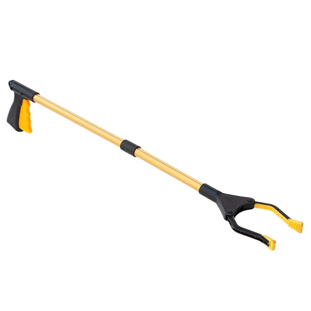 Grabber Reacher Tool,31" Foldable Litter Picker Lightweight Aluminum Reaching Aid with Rotating Rubber Gripper, Long Arm Extender Pick-up for Elderly,Garden