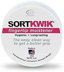 LEE Sortkwik Fingertip Moistener – Improves Speed and Accuracy for Sorting, Filing, and Counting – Non-Sticky, Odor-Free Formula – 3/8 oz, 3-Pack