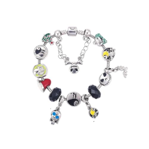 AWIEMIMGIMI New 2026 Creative Classic Nightmare Before Christmas Charm Bracelets For Women Men And Sally Accessories Gifts Fans Jewelry Fashion Gift