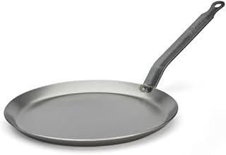 de Buyer Crêpepan Carbone PLUS crêpe zwaar ijzer staal - 24 cm-5120.24, ijzerstaal, zilver, diameter 24 cm