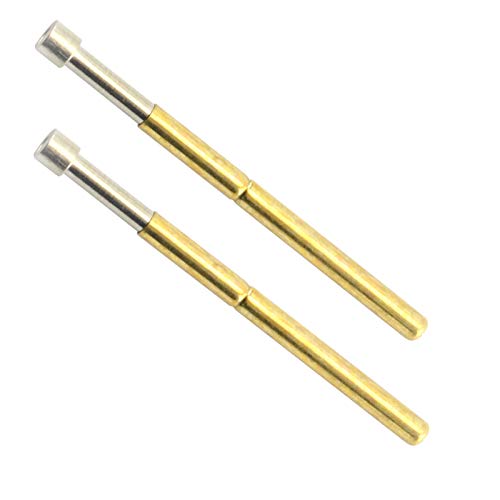 Image of MEETOOT 20pcs P125-A Spring Test Probe Pogo Pin Test Tools Dia 2.5mm Concave Tip Head 2.02mm Thimble Length 33.35mm PCB Testing Pin Spring Contact Probe