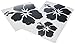 kdosublim autocollants 3 Fleurs d'Hibiscus Noires