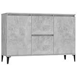 vidaXL Credenza Grigio Cemento 104x35x70 cm in Legno Multistrato