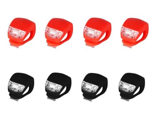 Luces LED para bicicleta impermeables en pack de 8 unidades tipo rana