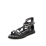 Leder, Leder, Leder, Synthetik, 9.0, Reißverschluss, Sandalen / Sandaletten