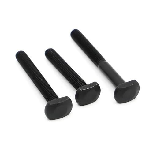 M6 M8 M10 M12 noir en acier au carbone T forme poinçon fraiseuse vis tige filetée(30mm,M6 2pcs)