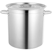 DYNAMI 30 Quart Stainless Steel Stockpot with Lid, Large Cooking Pot Cookware Sauce Pot, for Soups, Boiling Seafood, Pasta, Stews,Safe To Solenoid Stoves,Gas Stoves