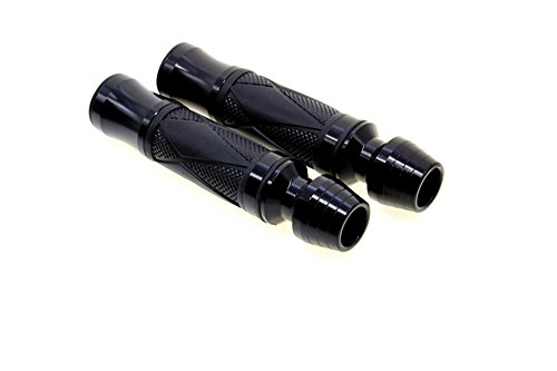Universal Motorcycle Hand Grips con Billet Aluminio Manillar End Cap enchufe Slider para la mayoría de patinete sportbikes con 7/8 
