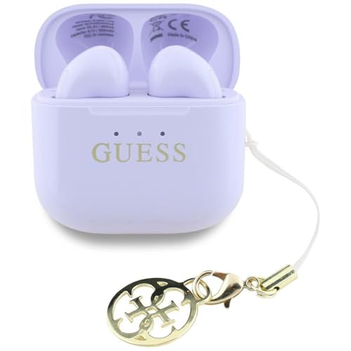 CG Mobile Guess Casque TWS Glossy Effect Logo et charme classique imprimé (lavande)