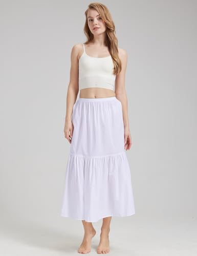 Image of BEAUTELICATE Half Slip Skirt Extender 100% Cotton Vintage Underskirt