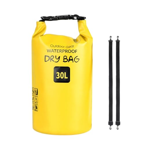 Sac étanche natation bleu 20L pliable protège de l'eau et du sable vos objets - 7