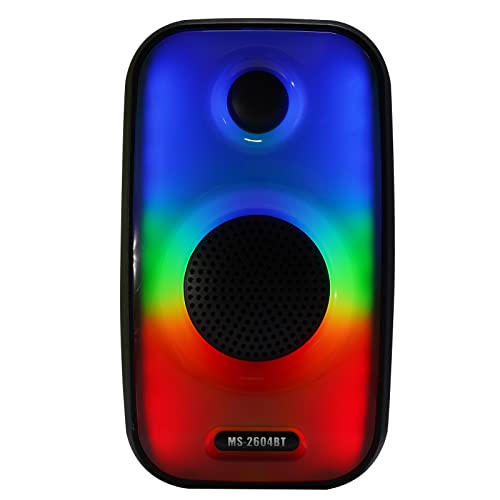 RUWQ Full Version RGB Light Wireless Speaker, Independent Lighting and Color LED Light, Portable Bluetooth Speaker, a Variety of Lights are Suitable for All Kinds of Scenes