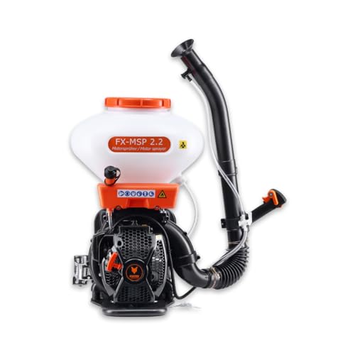 FUXTEC FX-MSP2.2 Atomizador de Mochila - de gasolina de 41,5 cm3 para su uso contra las malas hierbas y la protección de las plantas en grandes áreas y la conservación de los cultivos agrícolas.