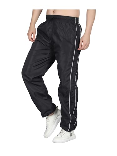 Image of Men's Water-Resistant Parachute Pants | Mens Bottom Wear | Cargo Pants for Men | Korean Pants for Man | Baggy Trackpants | Lightweight Multi-Pocket Utility Fit - Freedom to Move & All-Day Comfort