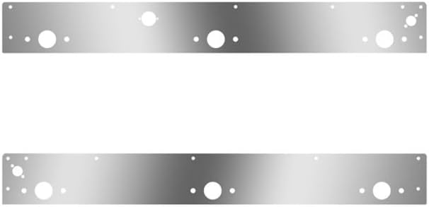 Technical Precision Replacement For KENWORTH W900L AEROCAB YEAR 2017 5.25 IN CAB PANELS W 6 P1 LIGHT HOLES BLOCK HEATER PLUG DUAL STEP LIGHT HOLES