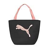 PUMA Unisex Kid's Adventure Lunch Tote, Black/Rose Gold, Small