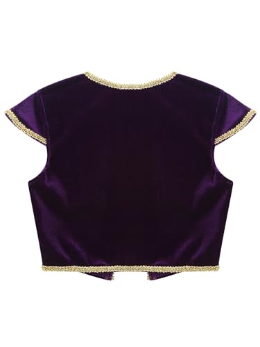 Hansber Kids Boys Fairy Tale Trimmings Vest Arabian Prince Tops Carnival Theme Party Roleplay Waistcoat2