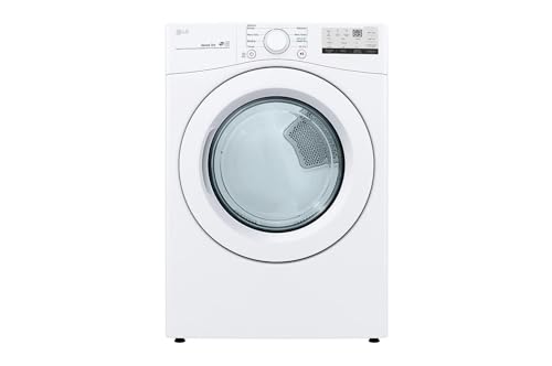LG 7.4 Cu. Ft. Vented Stackable Electric Dryer in White with Sensor Dry - Thumbnail 4